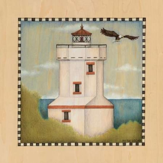 Posterazzi Lighthouse Cove IV Canvas Art - Beth Logan (24 x 24)