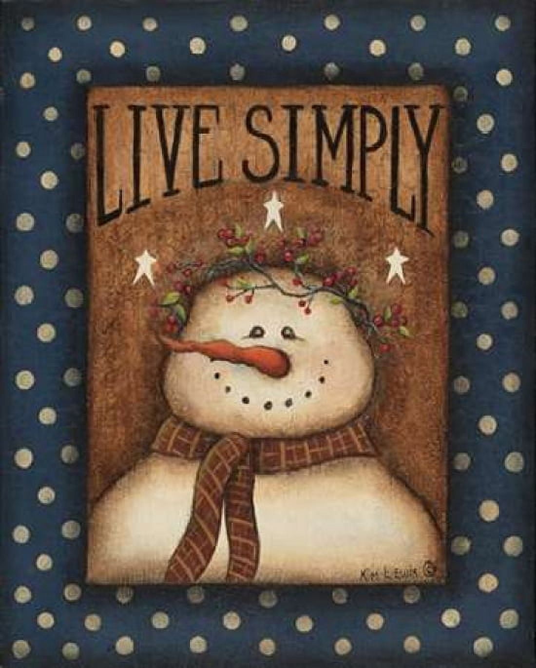 Posterazzi Live Simply Canvas Art - Kim Lewis (24 x 30)