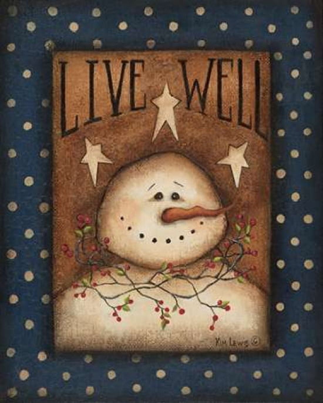 Posterazzi Live Well Canvas Art - Kim Lewis (24 x 30)