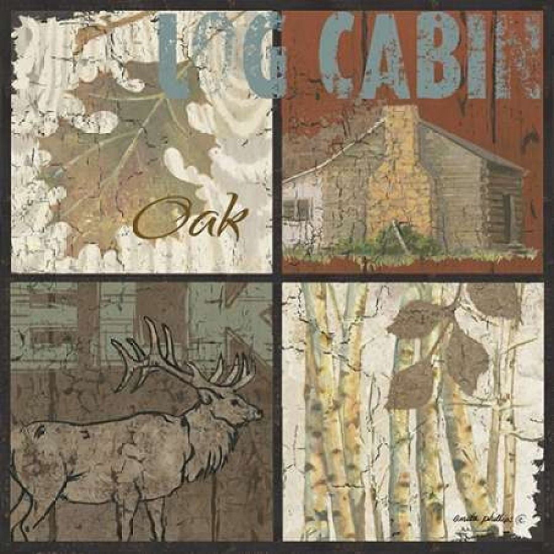 Posterazzi Log Cabin Canvas Art - Anita Phillips (24 x 24)