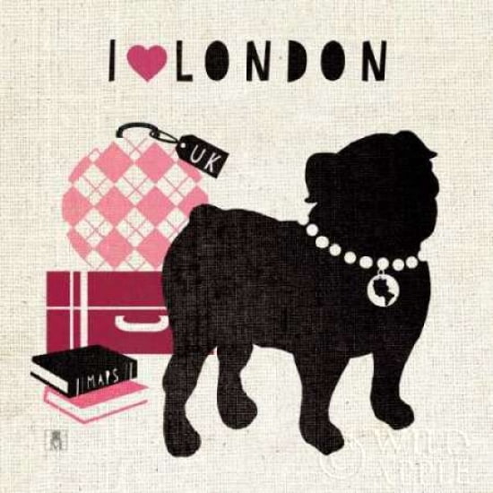 Posterazzi London Pooch Canvas Art - Studio Mousseau (24 x 24)