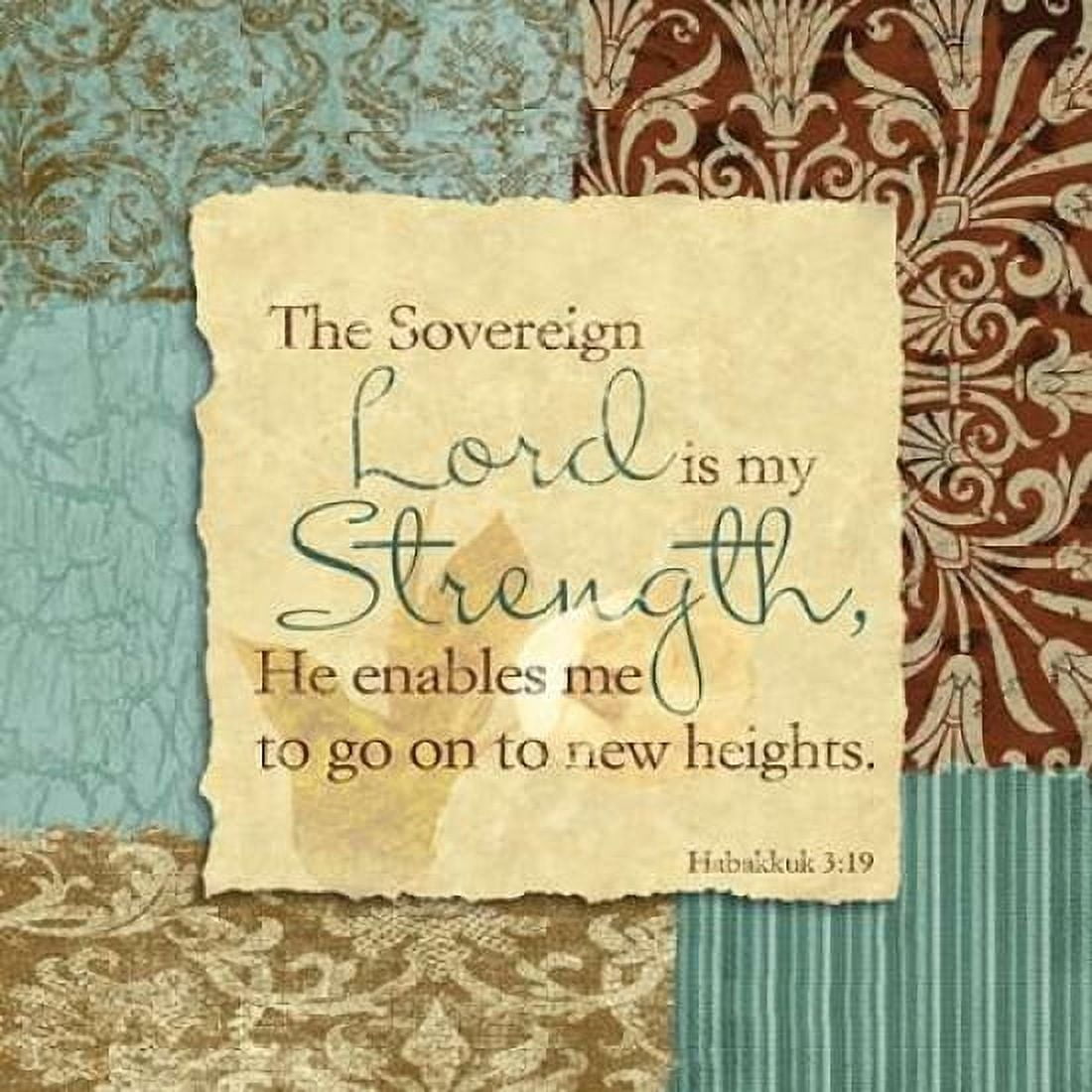 Posterazzi Lord Is My Strength Canvas Art - John Spaeth (24 x 24)