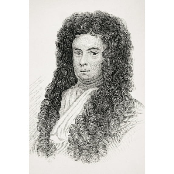 Posterazzi Lord John Somers Baron Somers of Evesham 1651-1716 English Statesman Chief Minister To EnglandS William III From 1696-1700 From Old Englands Worthies by Lord Brougham & Others Published