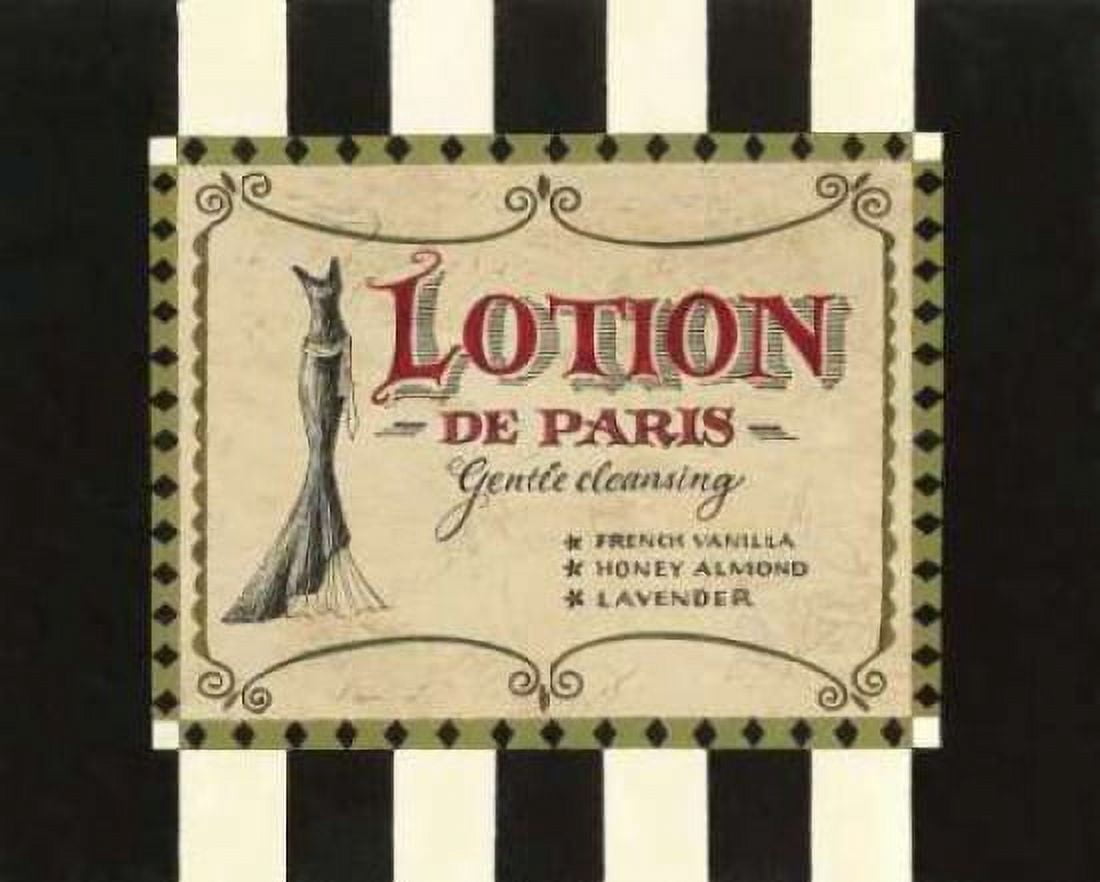 Posterazzi Lotion Label Canvas Art - Jillian Jeffrey (22 x 28)