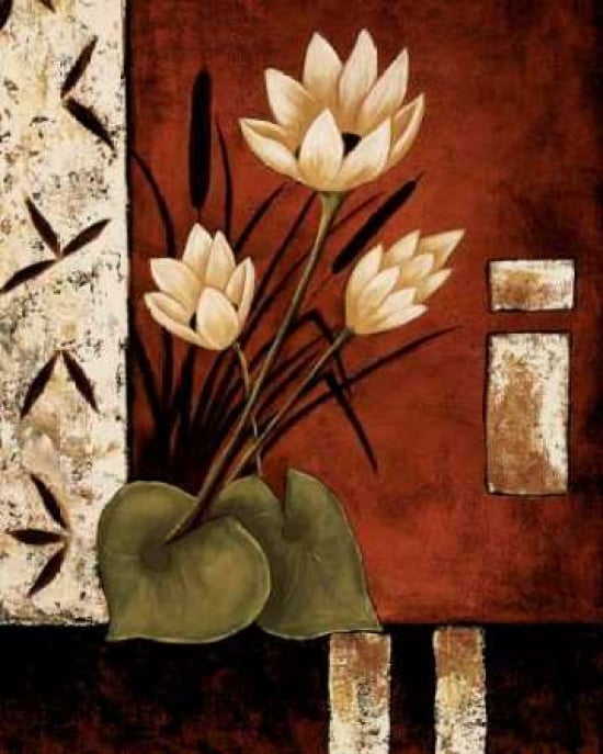Posterazzi Lotus Silhouette II Canvas Art - Krista Sewell (24 x 30)