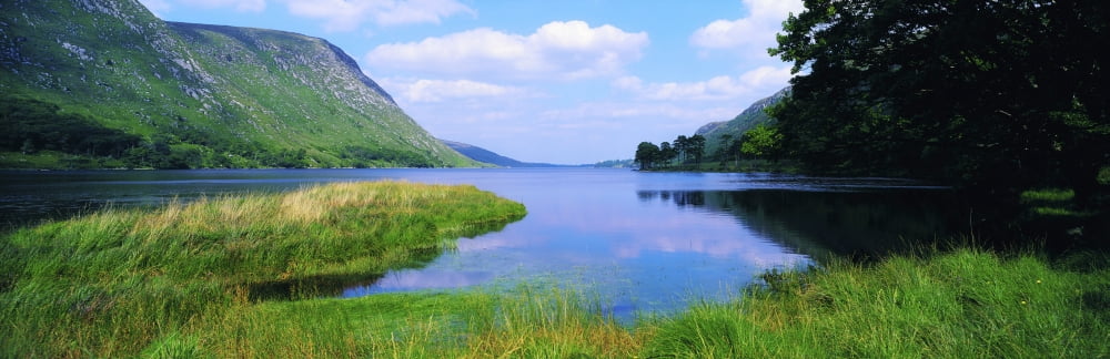 Posterazzi Lough Veagh Glenveagh National Park Co Donegal Ireland Lake Taken From The Shore Canvas Art - The Irish Image Collection Design Pics (44 x 14)