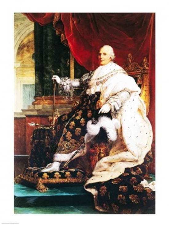 Posterazzi Louis XVIII Canvas Art - Francois Gerard (24 x 36)