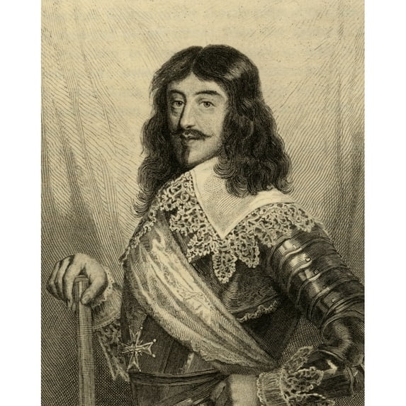Posterazzi Louis Xiii, 1601-1643, King of France 1610-1643 Photo-Etching After The Painting by Lestang From The Book - Lady JacksonS Works Old Paris I, ItS Court & Literary Salons