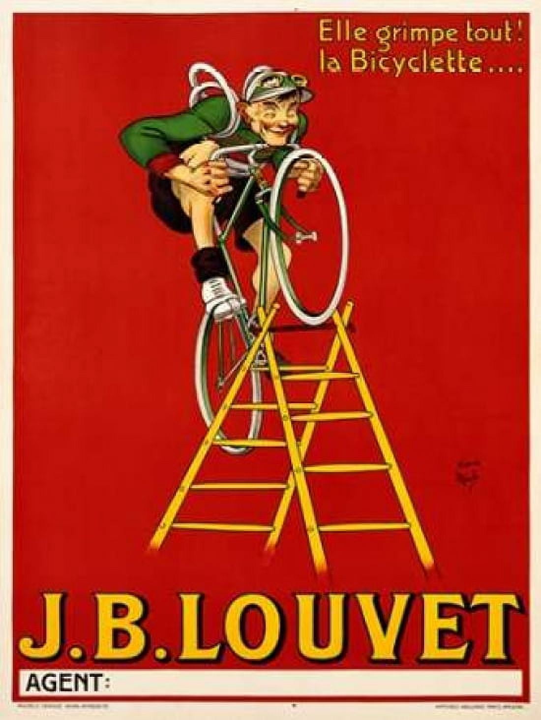 Posterazzi Louvet Bicycles Canvas Art - Anonymous (22 x 28)
