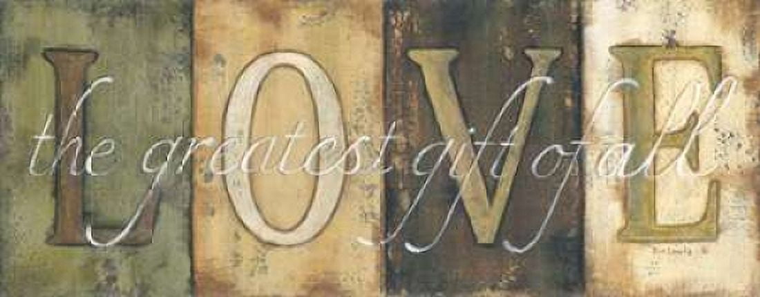 Posterazzi Love Canvas Art - Kim Lewis (24 x 48)