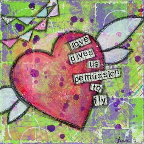 Posterazzi Love Gives Us Permission Canvas Art - Denise Braun (24 x 24)