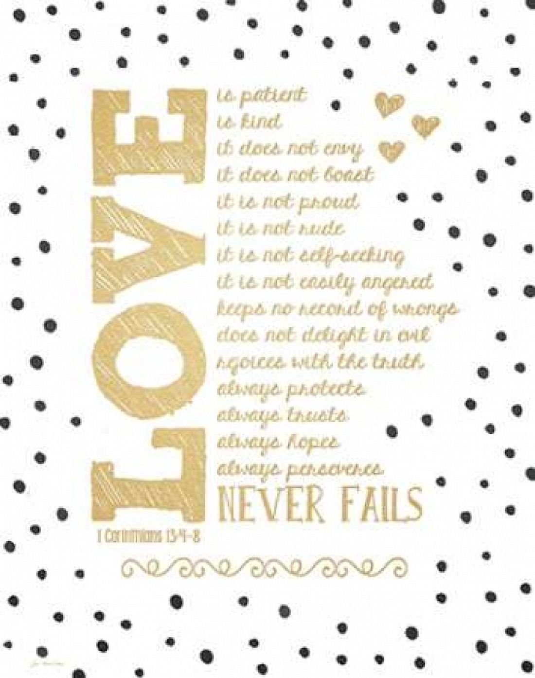 Posterazzi Love Never Fails Canvas Art - Jo Moulton (22 x 28)