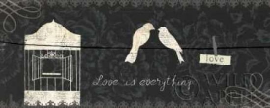 Posterazzi Love Paris Panel III Canvas Art - Emily Adams (24 x 48)