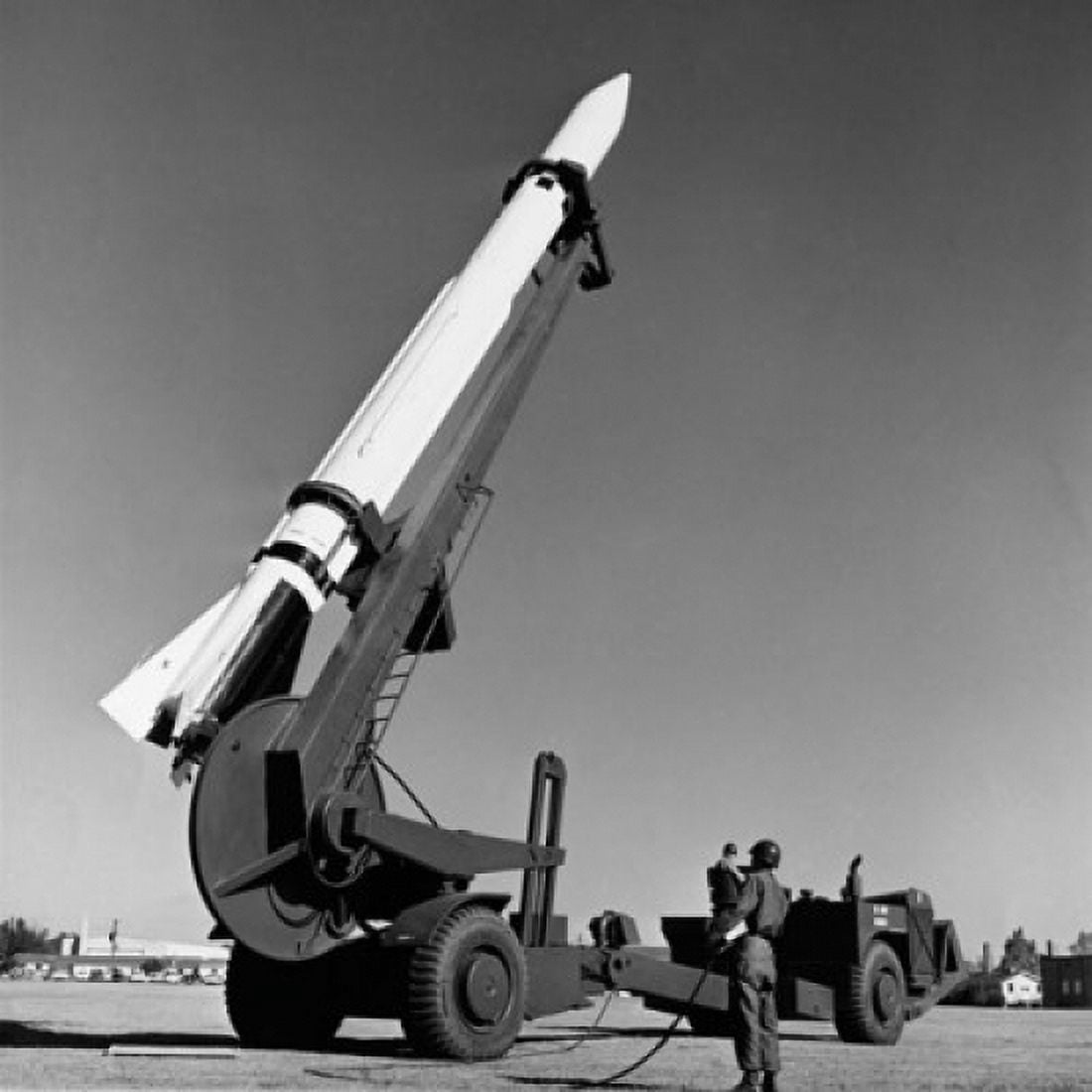 Posterazzi Low angle view of an army soldier standing near a missile Corporal Surface-to-Surface Missile Infantry Center Fort Benning Georgia USA Canvas Art - (24 x 36)
