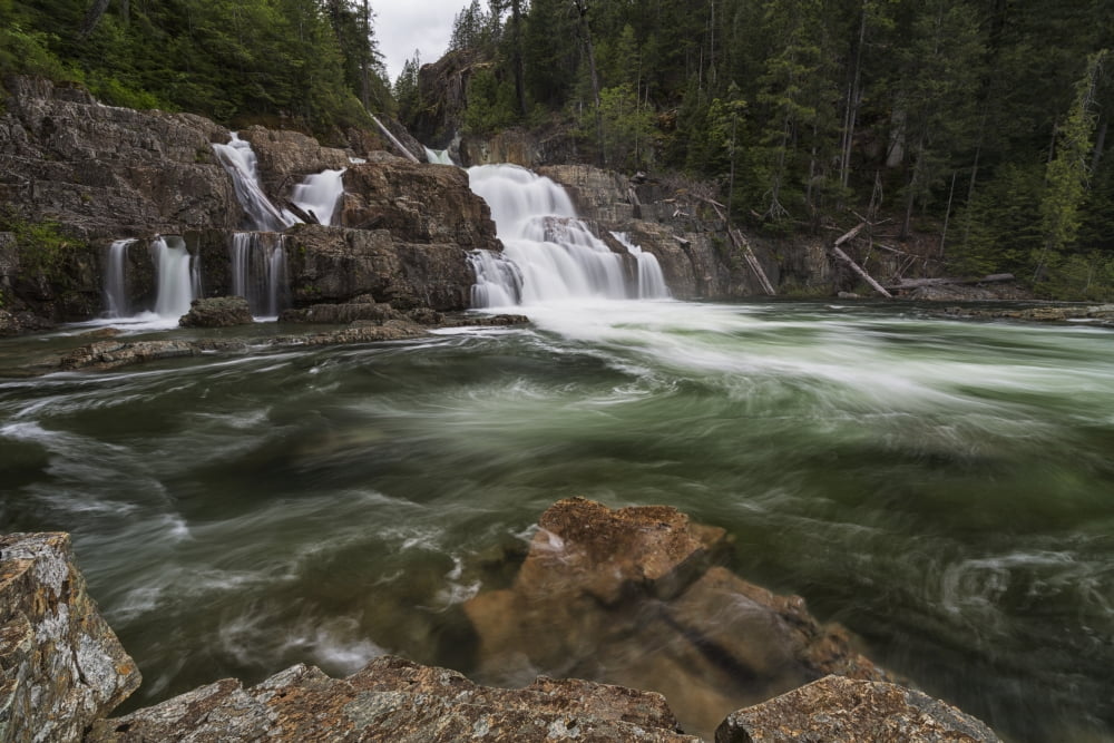Posterazzi Lower Myra Falls Strathcona Provincial Park British Columbia Canada Canvas Art - Robert Postma Design Pics (38 x 24)