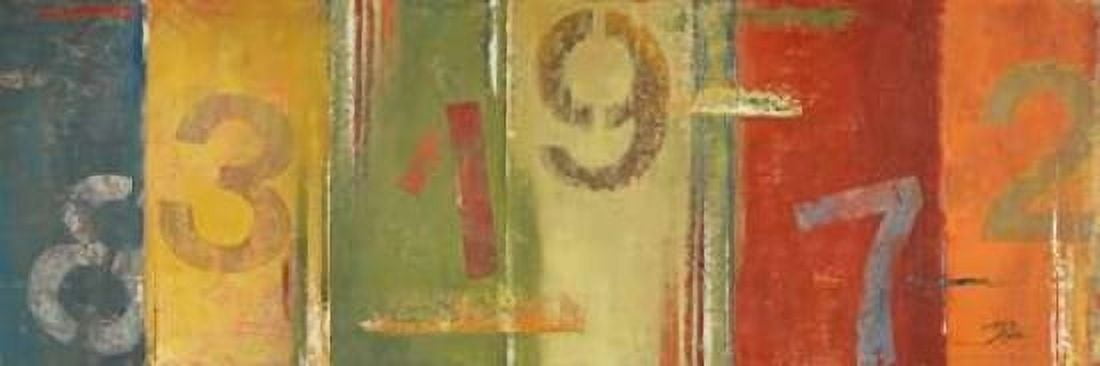 Posterazzi Lucky Numbers II Canvas Art - Patricia Pinto (12 x 36)