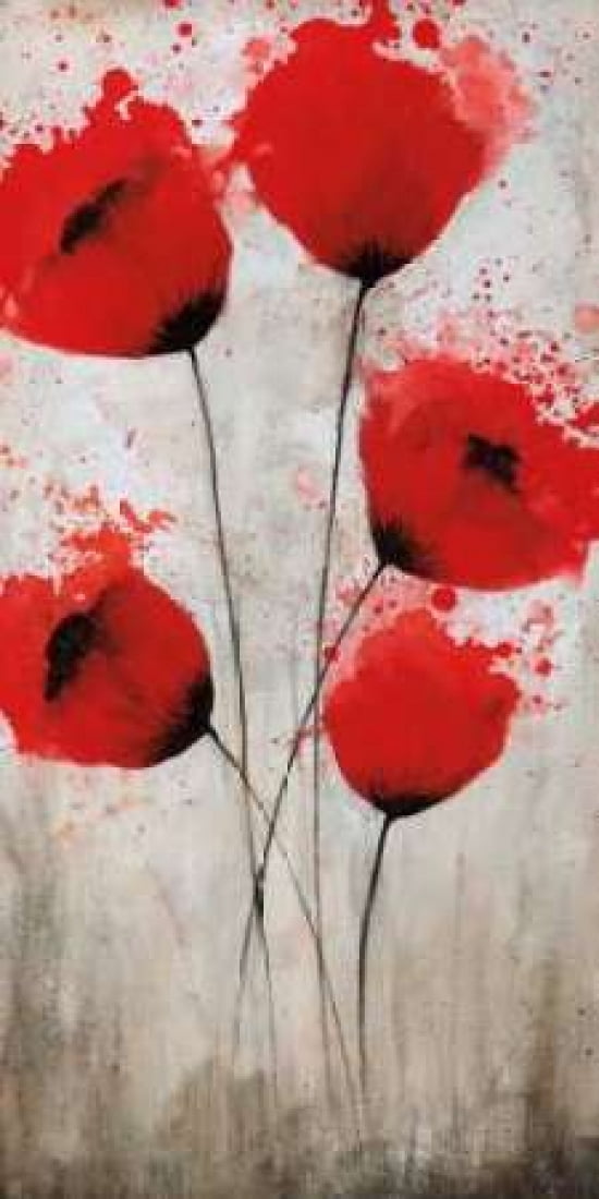 Posterazzi Luminous Crimson I Canvas Art - Catherine Brink (24 x 48)
