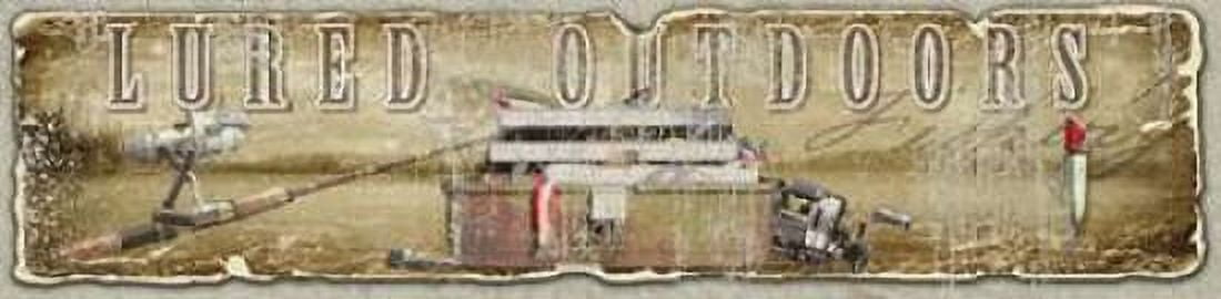 Posterazzi Lured Outdoors Canvas Art - Jim Baldwin (12 x 36)