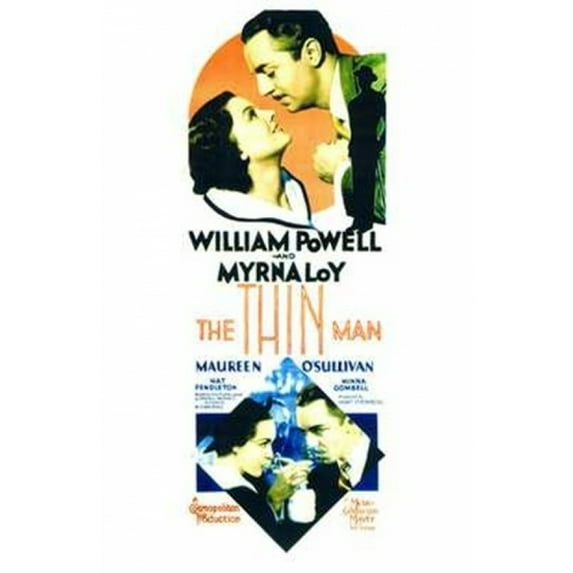 Posterazzi MOV143395 The Thin Man Movie Poster - 11 x 17 in.