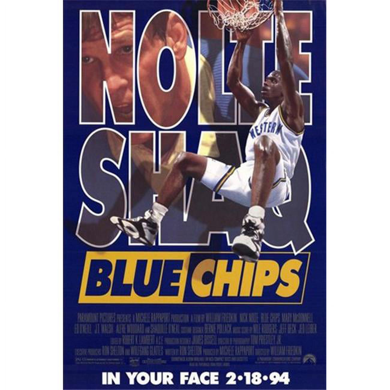 Posterazzi MOV190572 Blue Chips Movie Poster - 11 x 17 in. - Walmart.com, image size:1300x1300