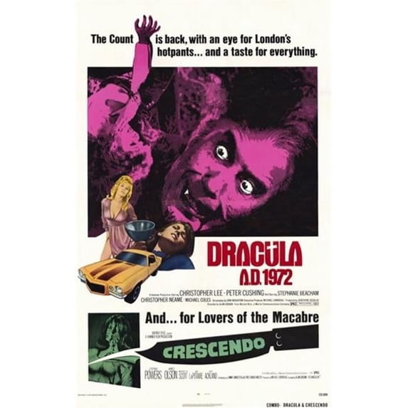 Posterazzi MOV192879 Dracula A.D. 1972 - Crescendo Movie Poster - 11 x 17 in.