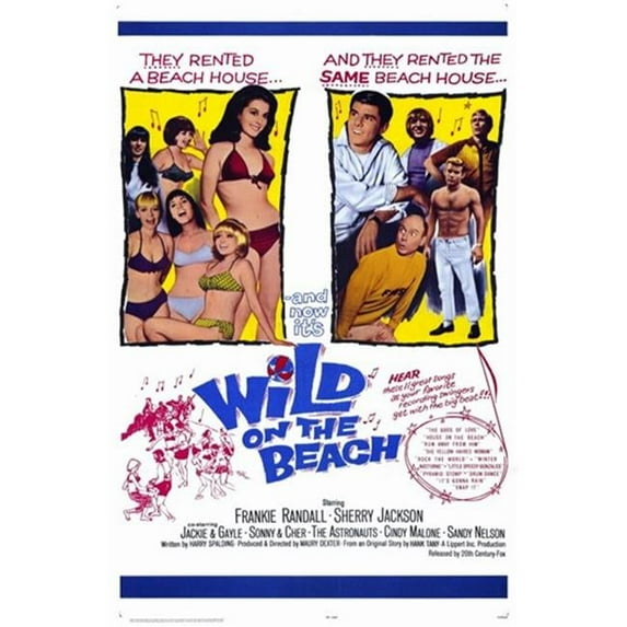 Posterazzi MOV193575 Wild on the Beach Movie Poster - 11 x 17 in.