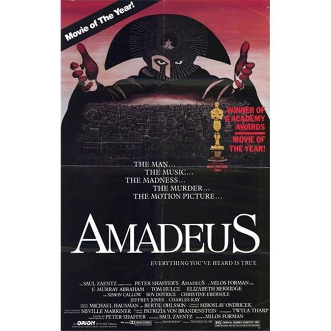 Posterazzi MOV193609 Amadeus Movie Poster - 11 x 17 in.
