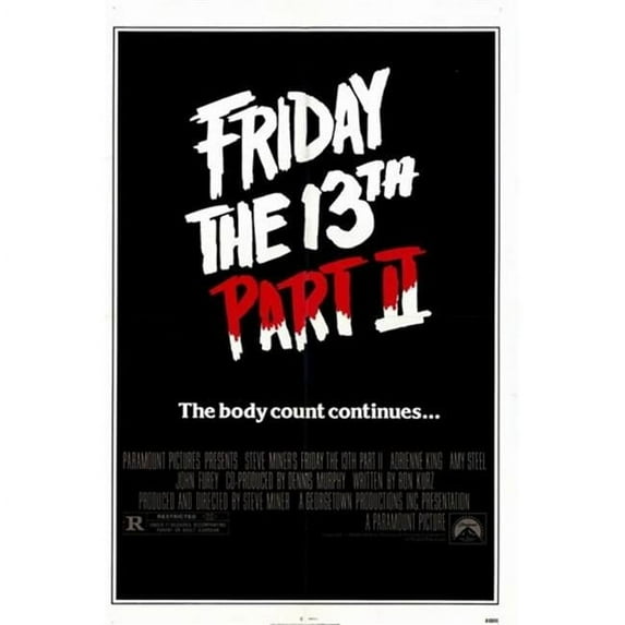 Posterazzi MOV194189 Friday the 13th Part 2 Movie Poster - 11 x 17 in.