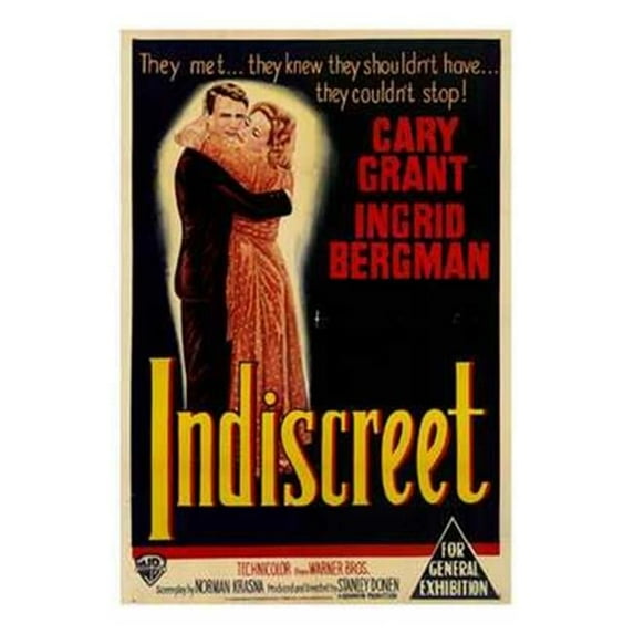 Posterazzi MOV195598 Indiscreet Movie Poster - 11 x 17 in.