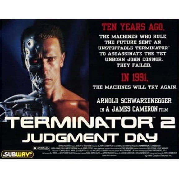 Posterazzi MOV196018 Terminator 2 Judgment Day Movie Poster - 17 x 11 in.