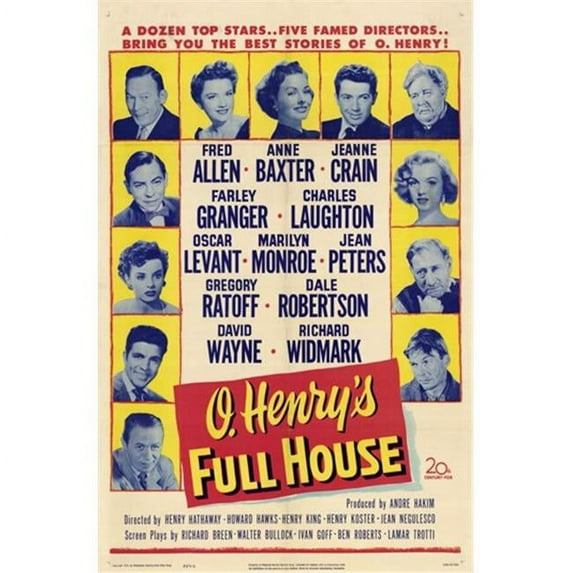 Posterazzi MOV196589 O Henrys Full House Movie Poster - 11 x 17 in.
