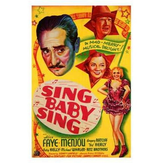 Posterazzi MOV197051 Sing Baby Sing Movie Poster - 11 x 17 in.