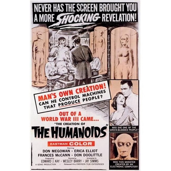 Posterazzi MOV197310 Creation of the Humanoids Movie Poster - 11 x 17 in.