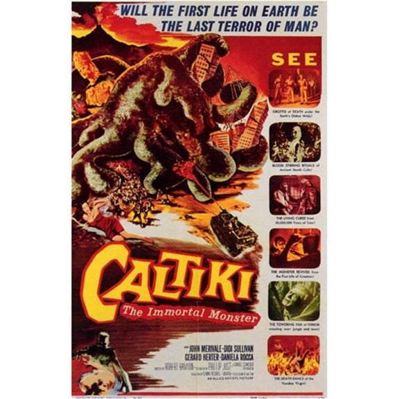Posterazzi MOV198460 Caltiki the Immortal Monster Movie Poster - 11 x 17 in.