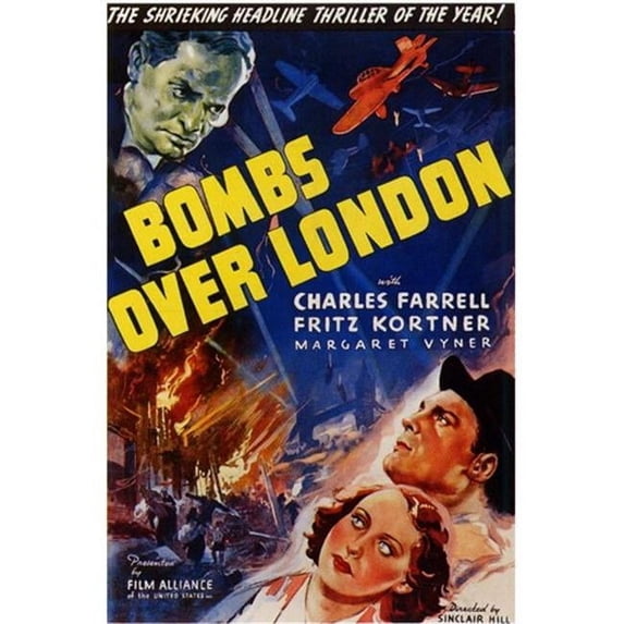 Posterazzi MOV198697 Bombs Over London Movie Poster - 11 x 17 in.
