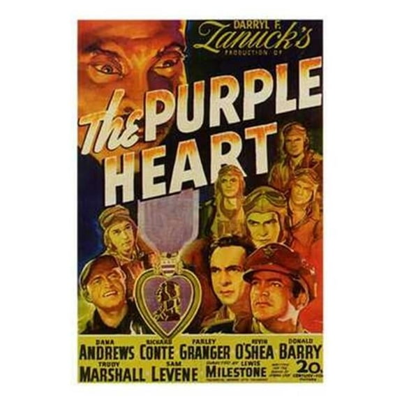 Posterazzi MOV198772 The Purple Heart Movie Poster - 11 x 17 in.