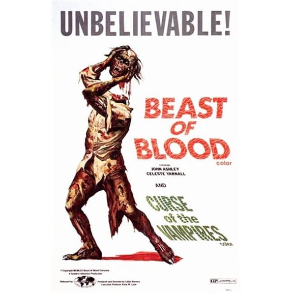 Posterazzi MOV199143 Beast of Blood-Curse of the Vampires Movie Poster - 11 x 17 in.