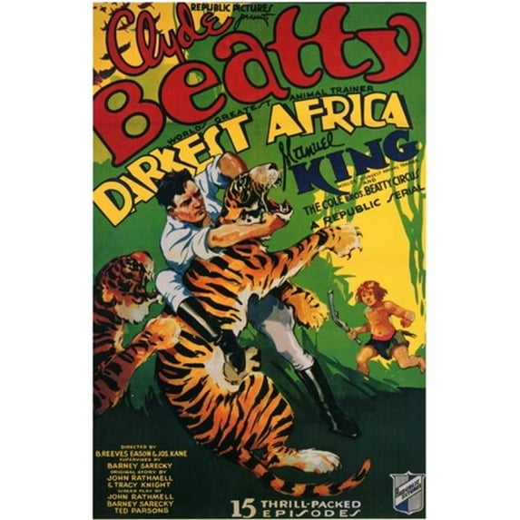 Posterazzi MOV200636 Darkest Africa Movie Poster - 11 x 17 in.