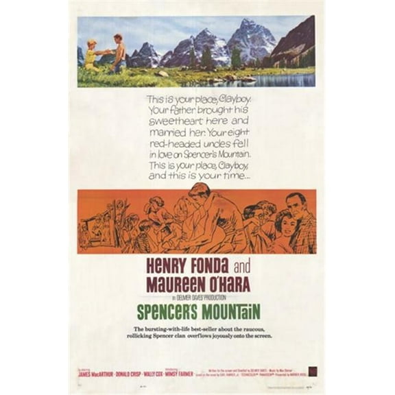 Spencer's Mountain Movie Poster (11 x 17)