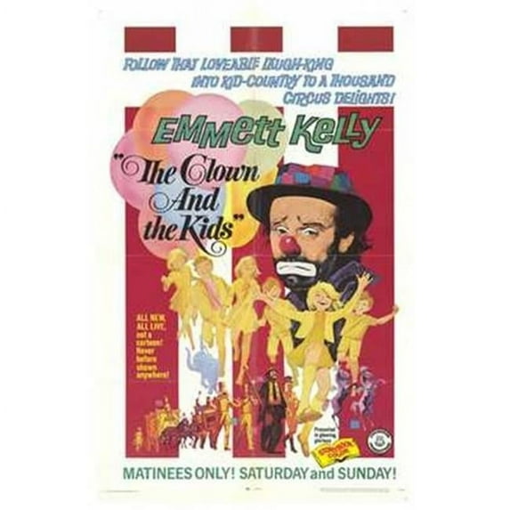 Posterazzi MOV209045 The Clown & the Kids Movie Poster - 11 x 17 in.