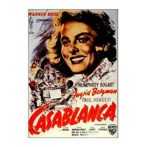 Posterazzi MOV212141 Casablanca Movie Poster - 11 x 17 in.