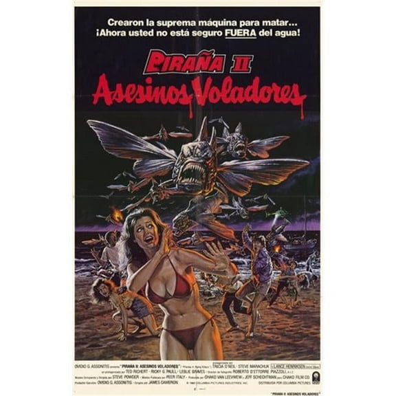 Posterazzi MOV228057 Piranha 2 the Spawning Movie Poster - 11 x 17 in.