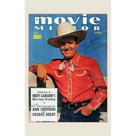 Posterazzi MOV246268 Gene Autry Movie Poster - 11 x 17 in.