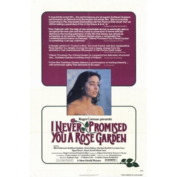 Posterazzi MOV247773 I Never Promised You a Rose Garden Movie Poster - 11 x 17 in.
