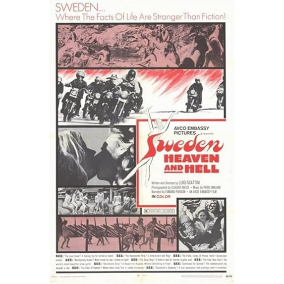 Posterazzi MOV249421 Sweden Heaven & Hell Movie Poster - 11 x 17 in.