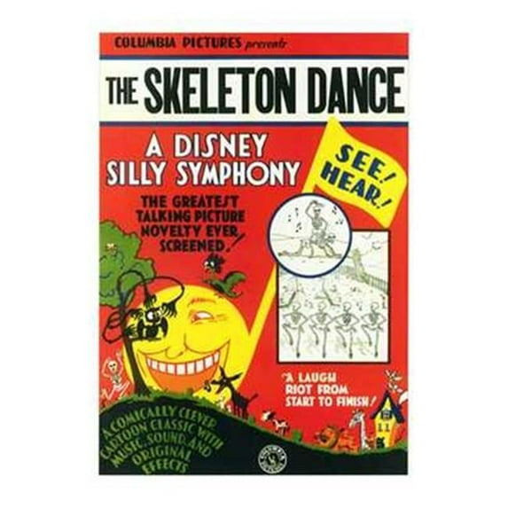 Posterazzi MOV250620 Skeleton Dance Movie Poster - 11 x 17 in.