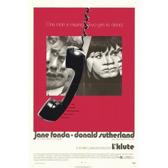 Posterazzi MOV252498 Klute Movie Poster - 11 x 17 in.