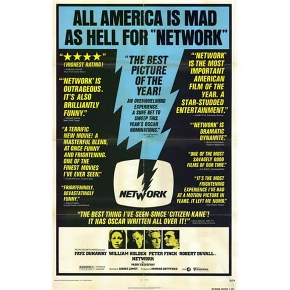Posterazzi MOV254275 Network Movie Poster - 11 x 17 in.