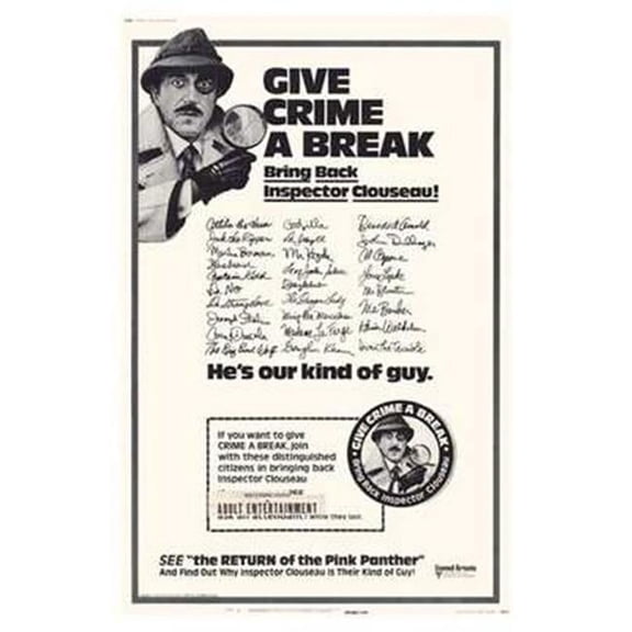 Posterazzi MOV255830 The Return of the Pink Panther Movie Poster - 11 x 17 in.