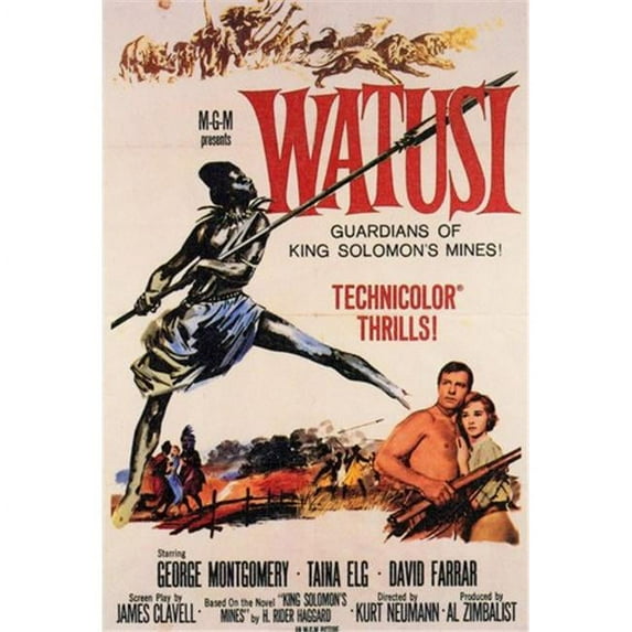 Posterazzi MOV255856 Watusi Movie Poster - 11 x 17 in.
